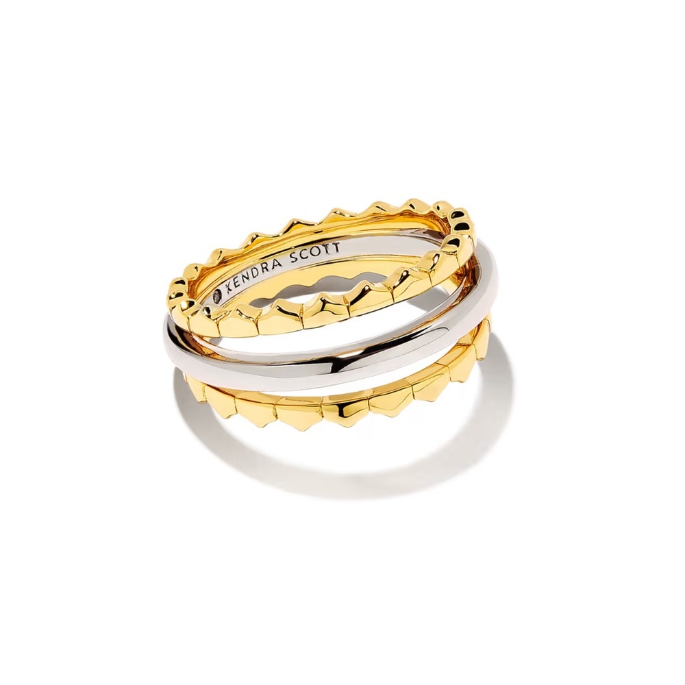 Kendra Scott Quinn Triple Band Ring in Mixed Metal